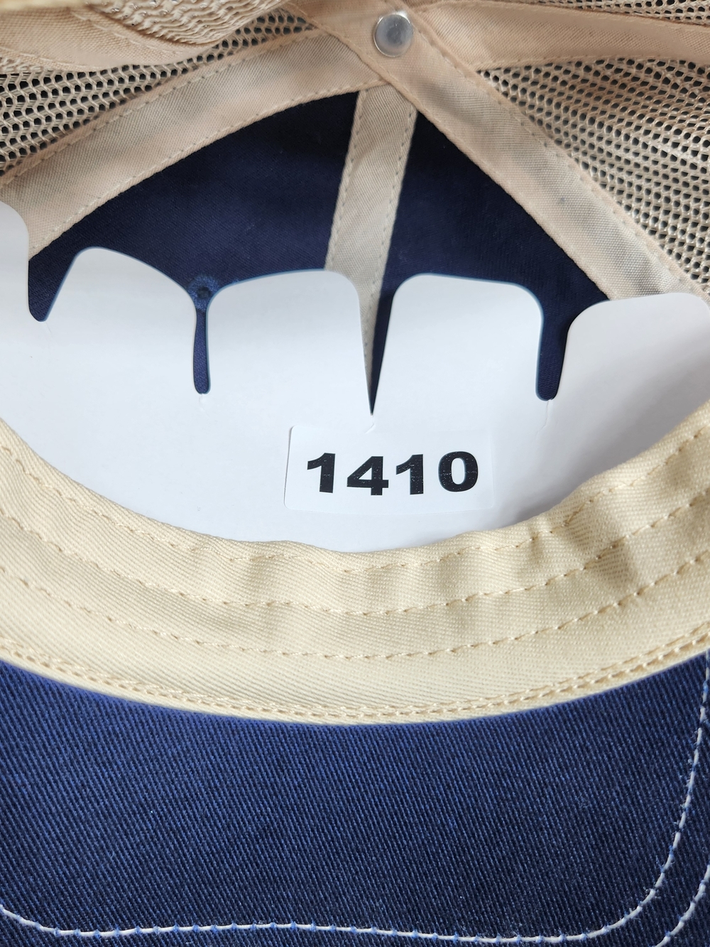 Miramar Beach Florida Navy and Cream Trucker Cap Mesh Adjuatable - Picture 7 of 7